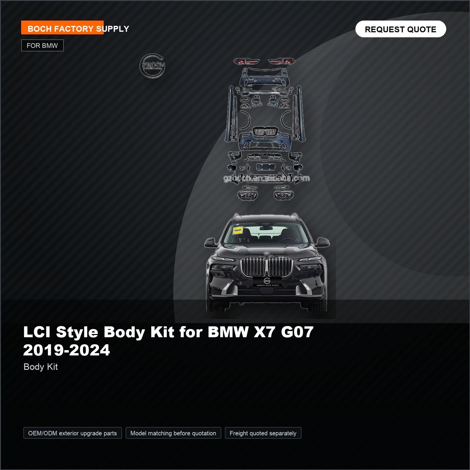 LCI Style Body Kit for BMW X7 G07 2019-2024