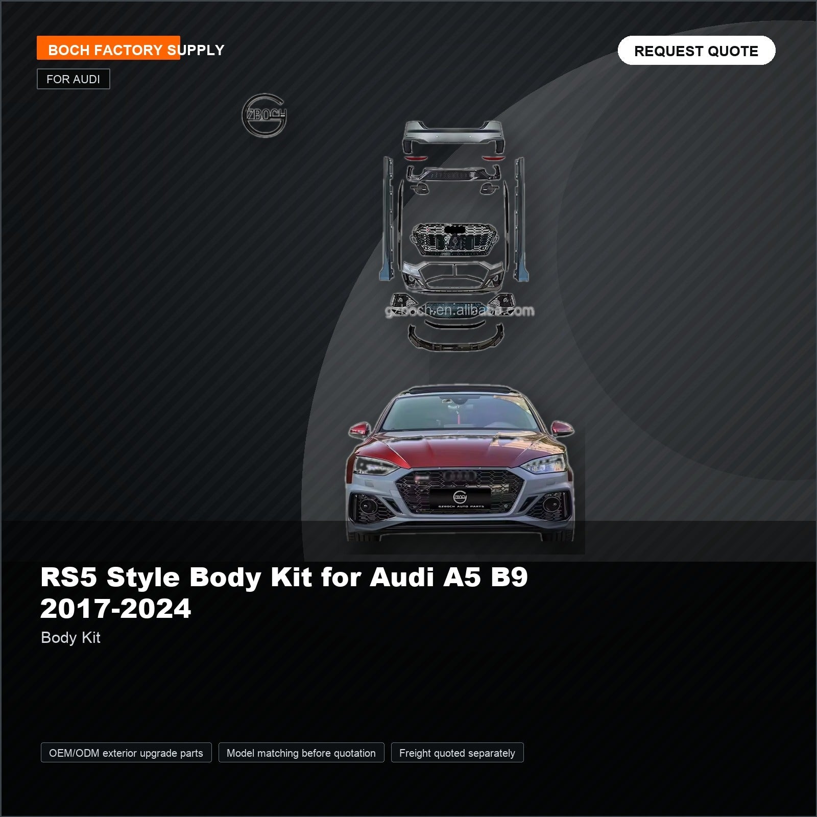 RS5 Style Body Kit for Audi A5 B9 2017-2024