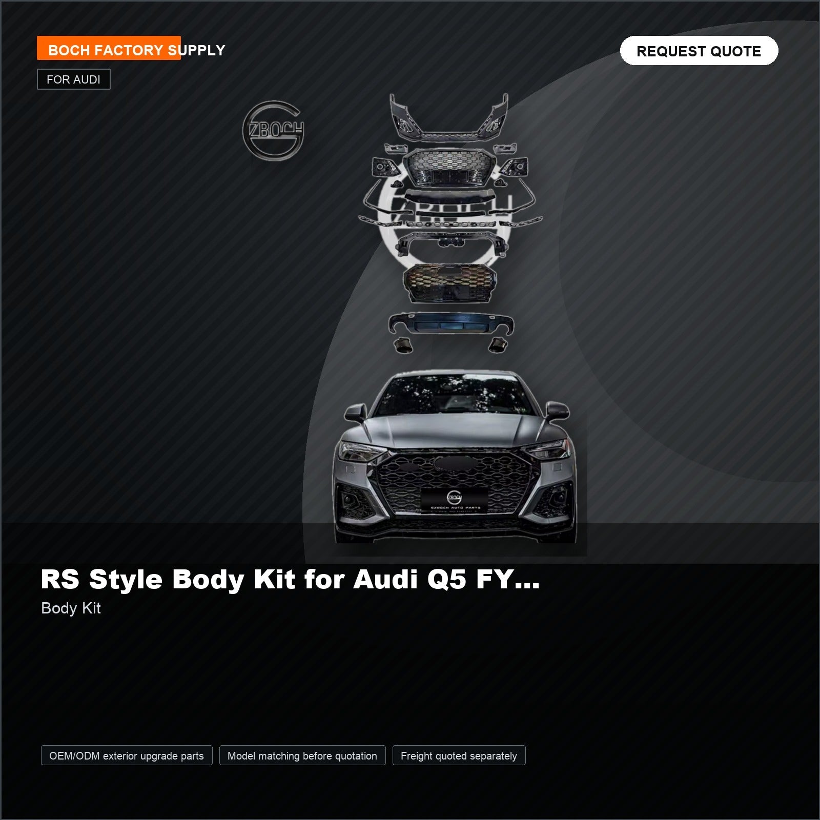 RS Style Body Kit for Audi Q5 FY 2018-2024