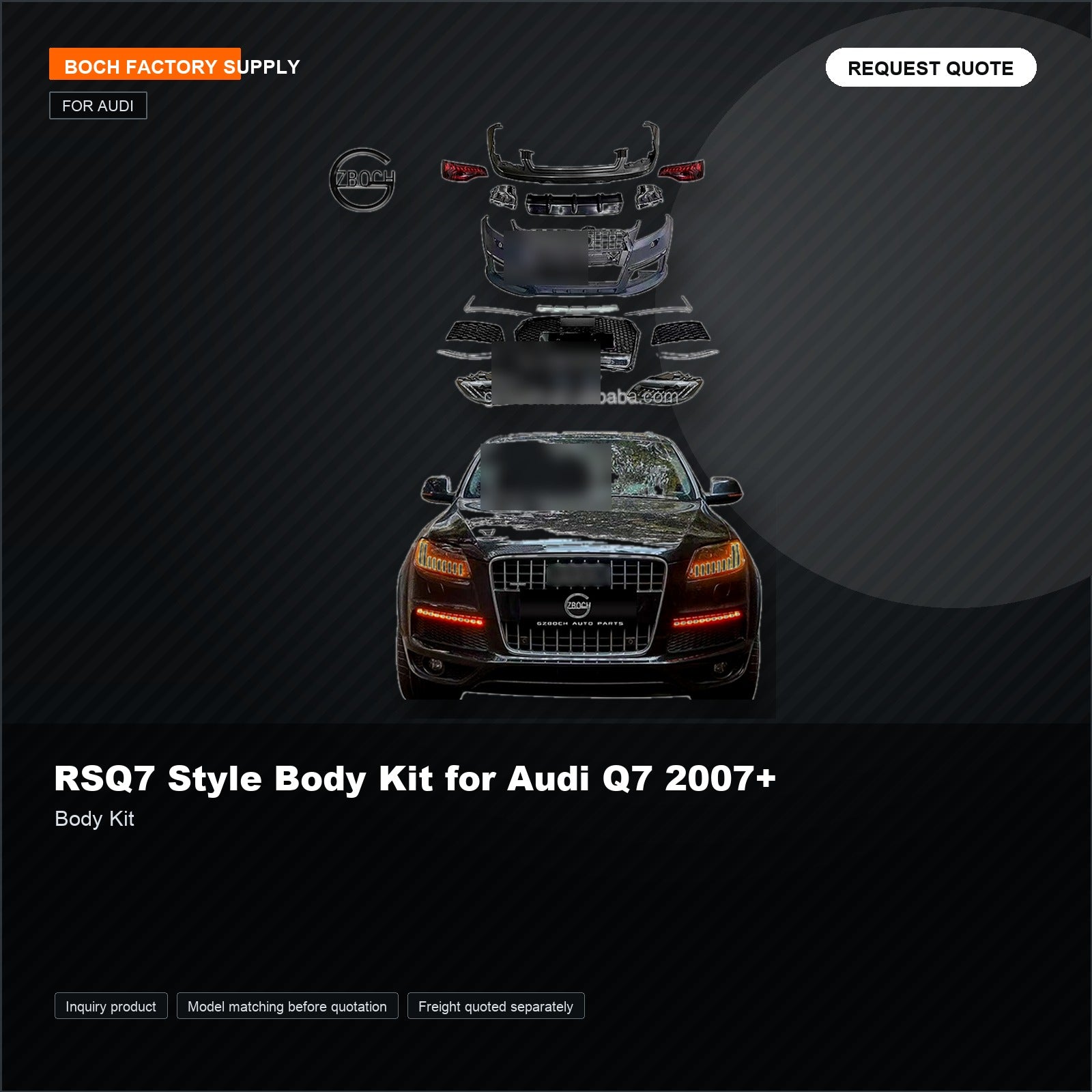 RSQ7 Style Body Kit for Audi Q7 2007+