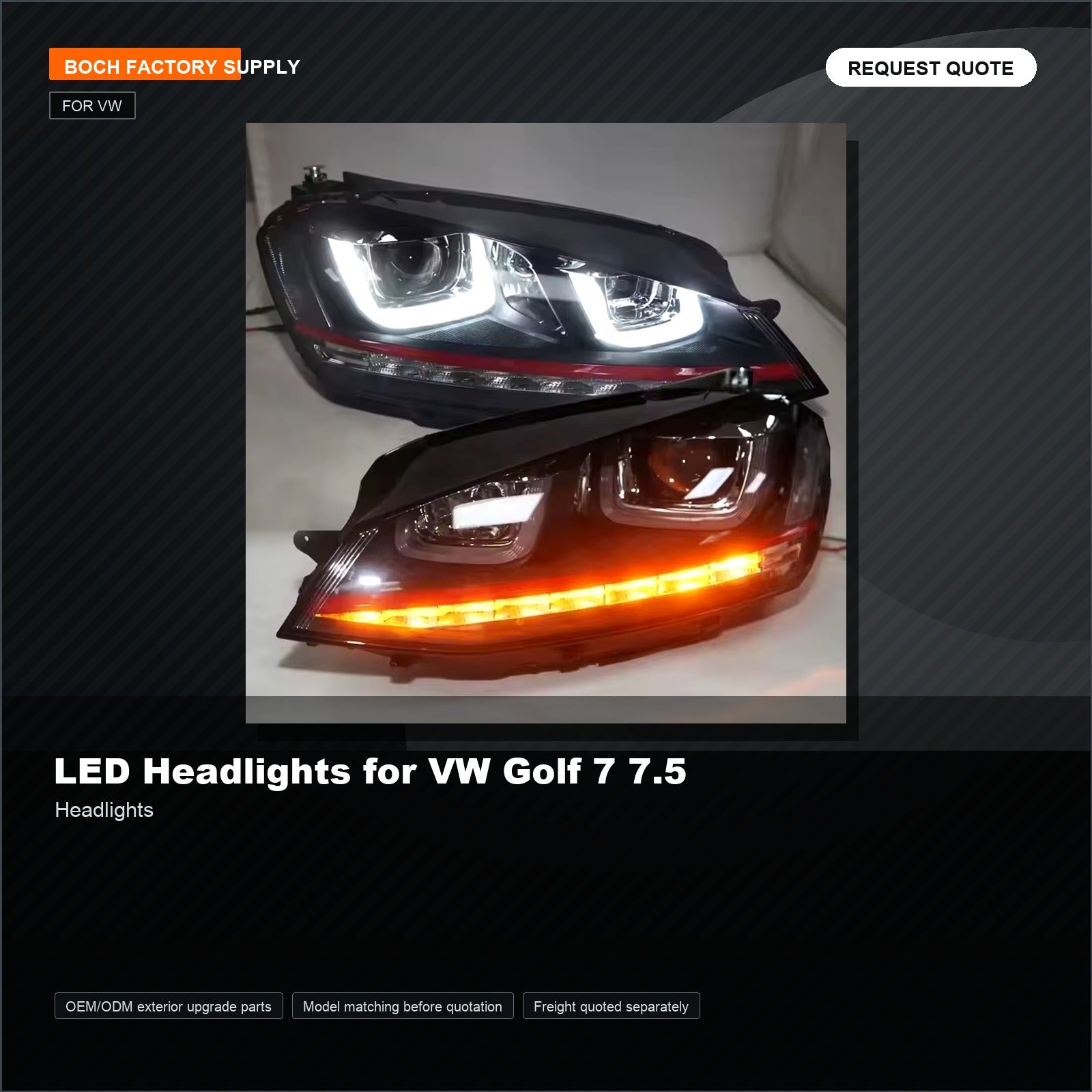 LED Headlights for VW Golf 7 7.5