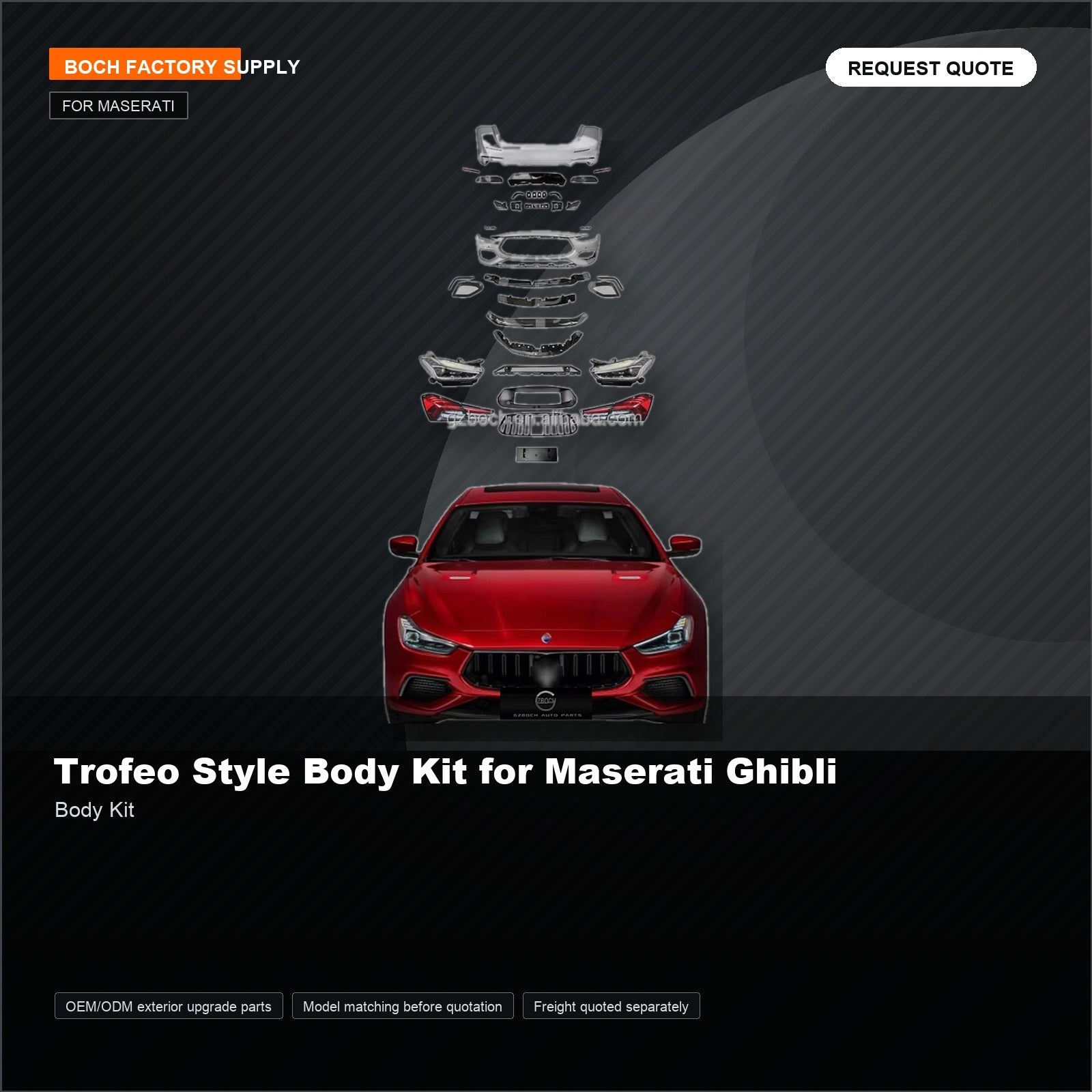 Trofeo Style Body Kit for Maserati Ghibli