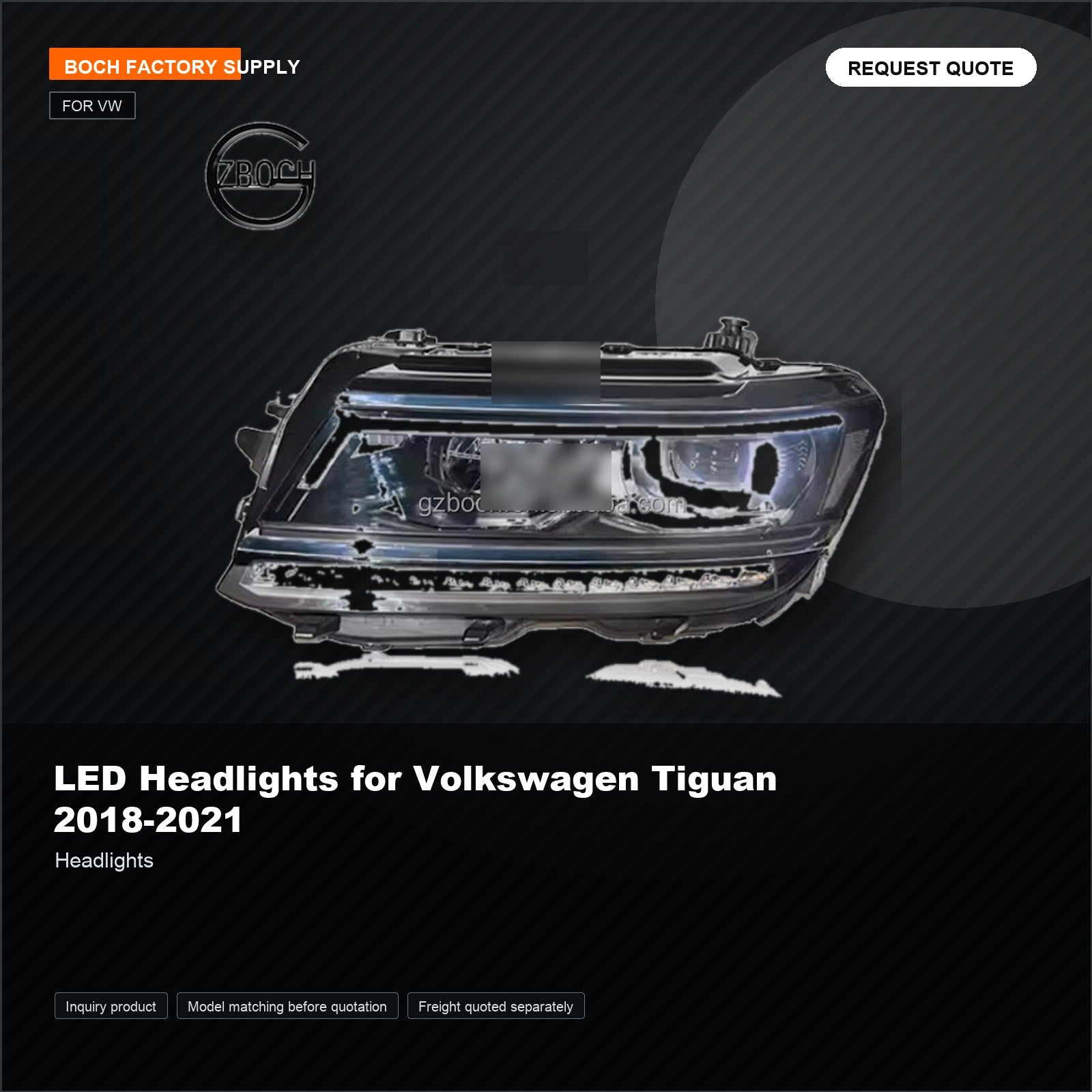 LED Headlights for Volkswagen Tiguan 2018-2021