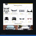 E63 AMG style body kit for Mercedes-Benz E Class W212 black background product image