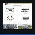 G63 AMG style body kit for Mercedes-Benz G Class W463 black background product image