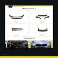 Glass Warrior style body kit for BMW X6 F16 black background product image