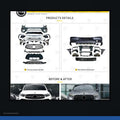 GLC63 AMG style body kit for Mercedes-Benz GLC Coupe X254 black background product image