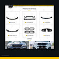 M-Tech style body kit for BMW X3 F25 black background product image