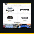 M2C style body kit for BMW 1 Series F20 black background product image
